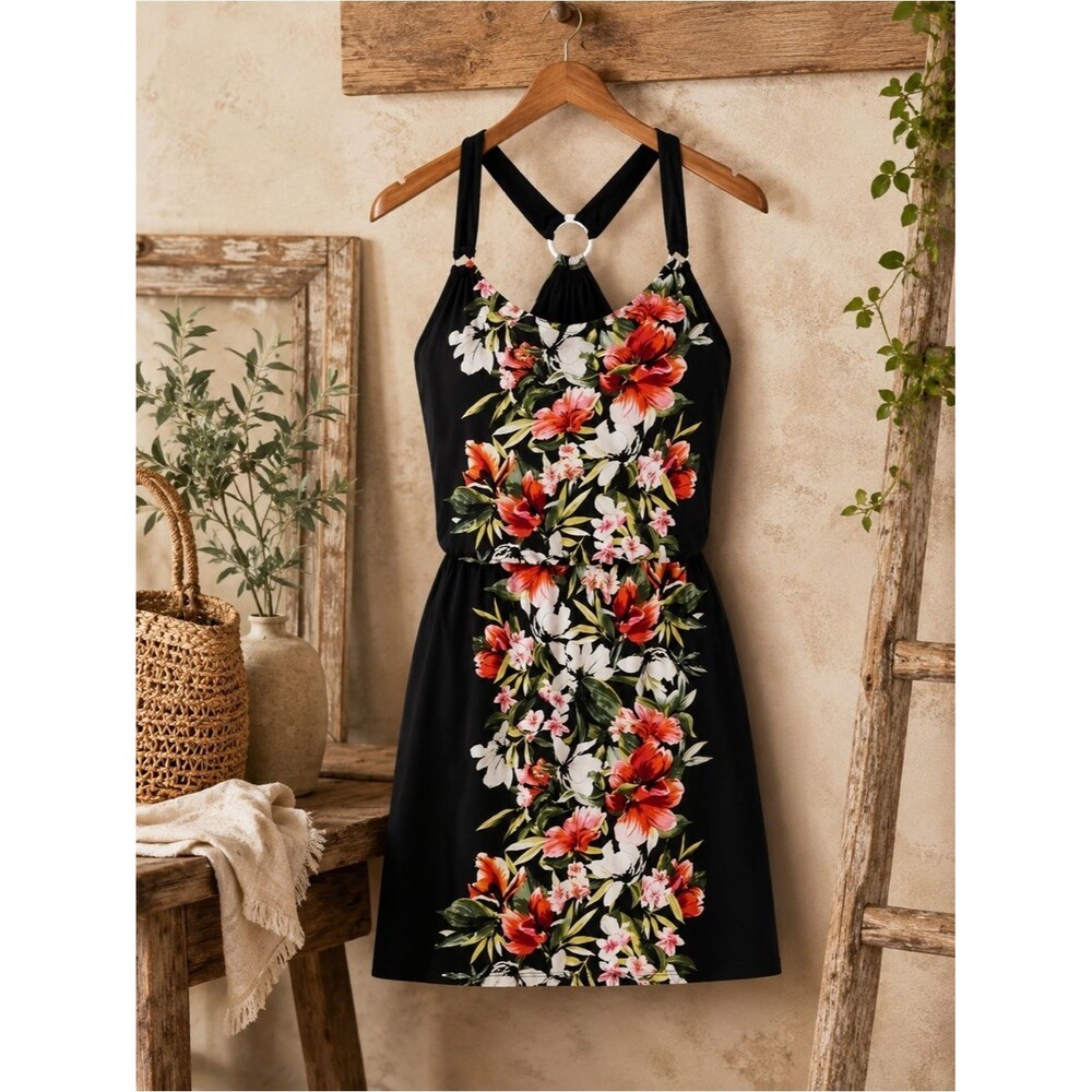 White House Black Market Size Medium Floral Dress